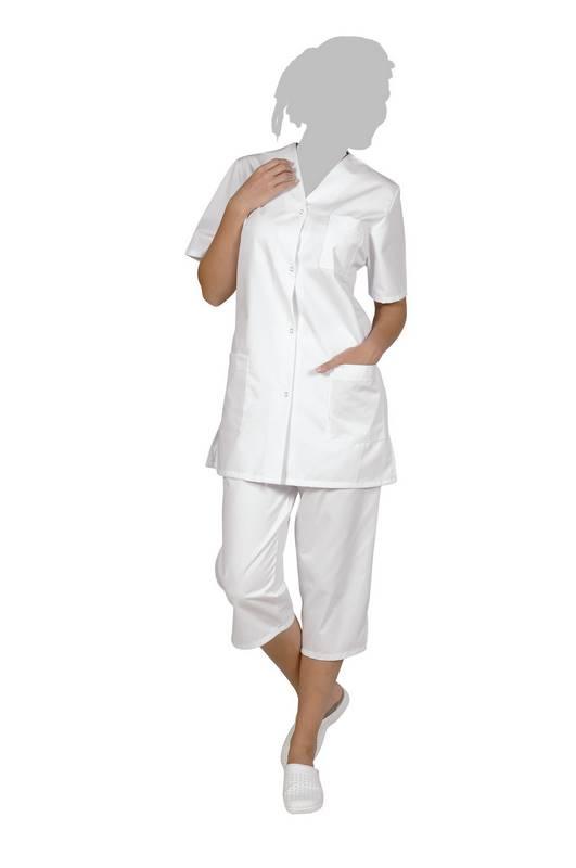 Viviane Blouse M dicale Blanche