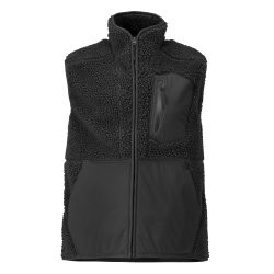 Gilet fourrure zippé