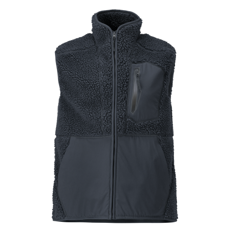 Gilet fourrure zippé