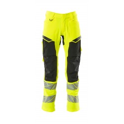 MASCOT Pantalon avec poches genouillères, ULTIMATE STRETCH, hydrofuge, bicolore