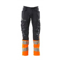 MASCOT Pantalon avec poches genouillères, Stretch Zones, bicolore, ProWash®